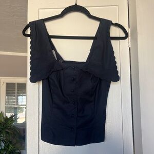 Reformation Blue Collared Tank